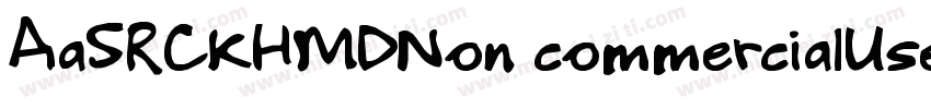 AaSRCKHMDNon commercialUse字体转换
